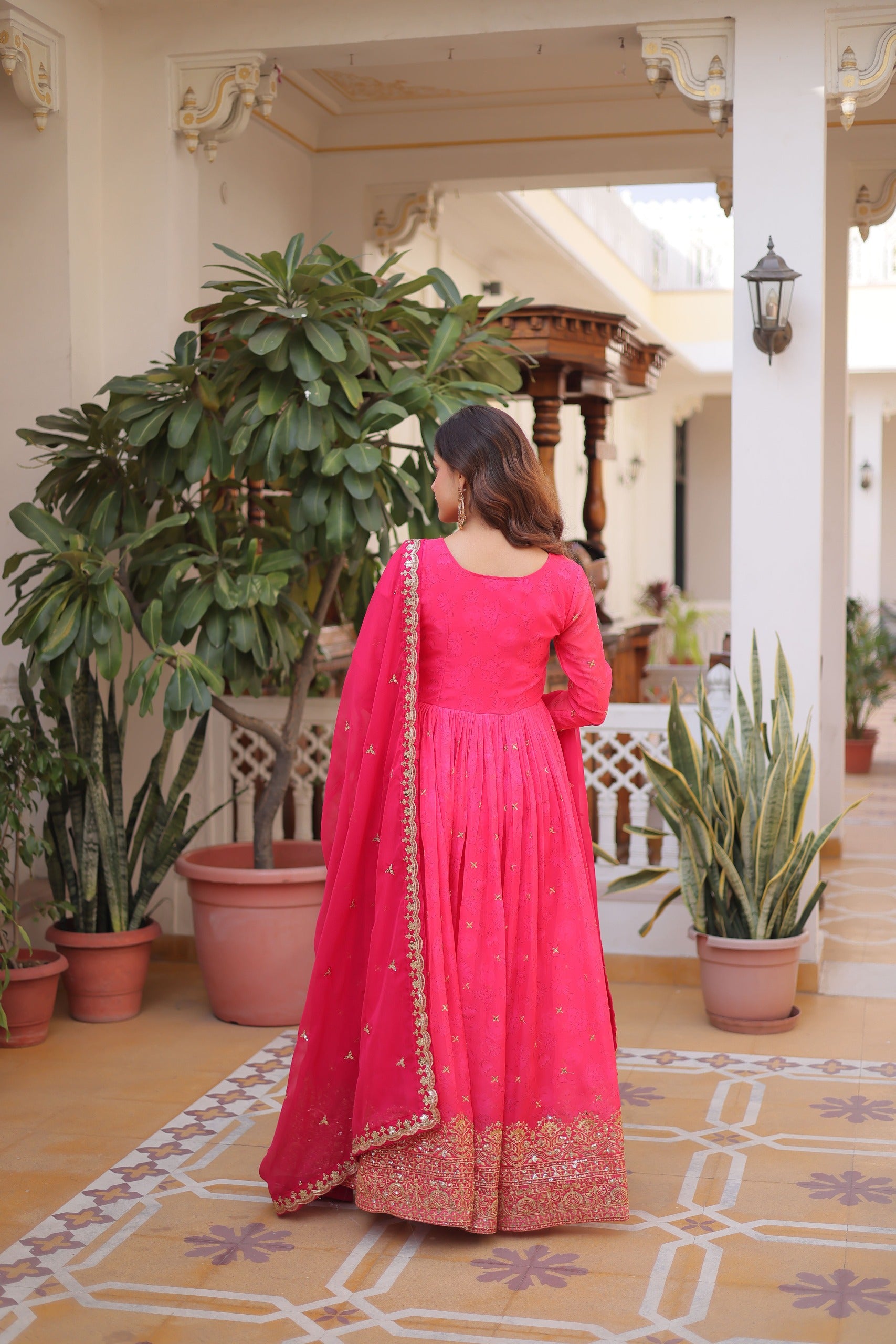 PREMIUM READYMADE GOWN WITH DUPATTA SET