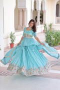 Premium Designer Sequins Embroidered Readymade Lehenga choli Set 💃🏻