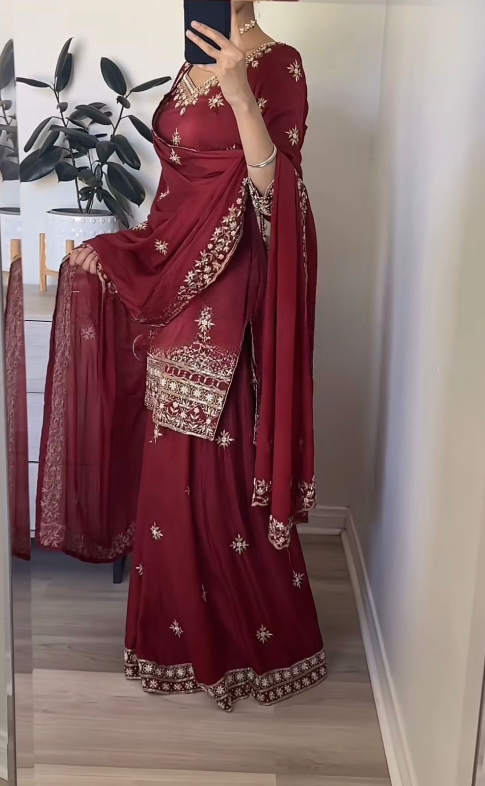Party Wear Look Top , Sharara Plazzo  and Dupatta, New Fancy Style 👌❤️