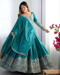 Sanjivani Lehenga Choli Embroidered, Embellished Semi Stitched