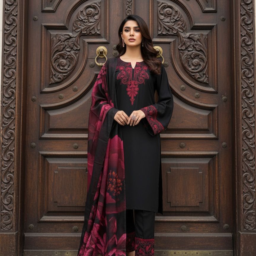 Exclusive 3-piece Top Pant Set – crafted for comfort, stitched with grace