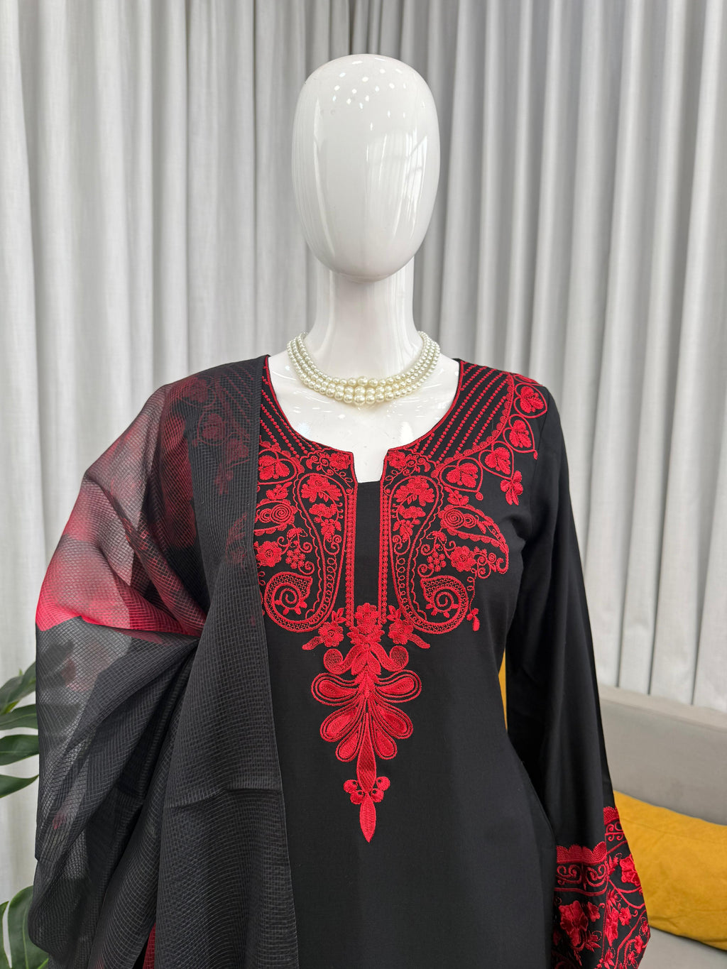 Exclusive 3-piece Top Pant Set – crafted for comfort, stitched with grace
