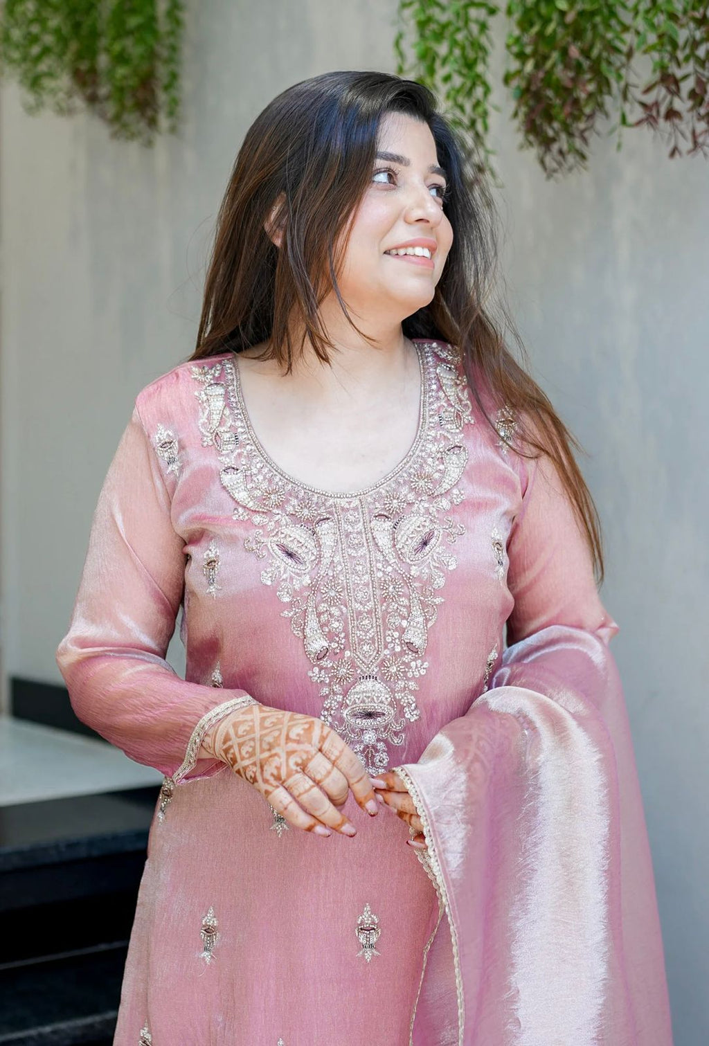 New Ready-made Collection With Silky 😍 Silk And Heavy Embroidery Sequence Work Top-Sharara