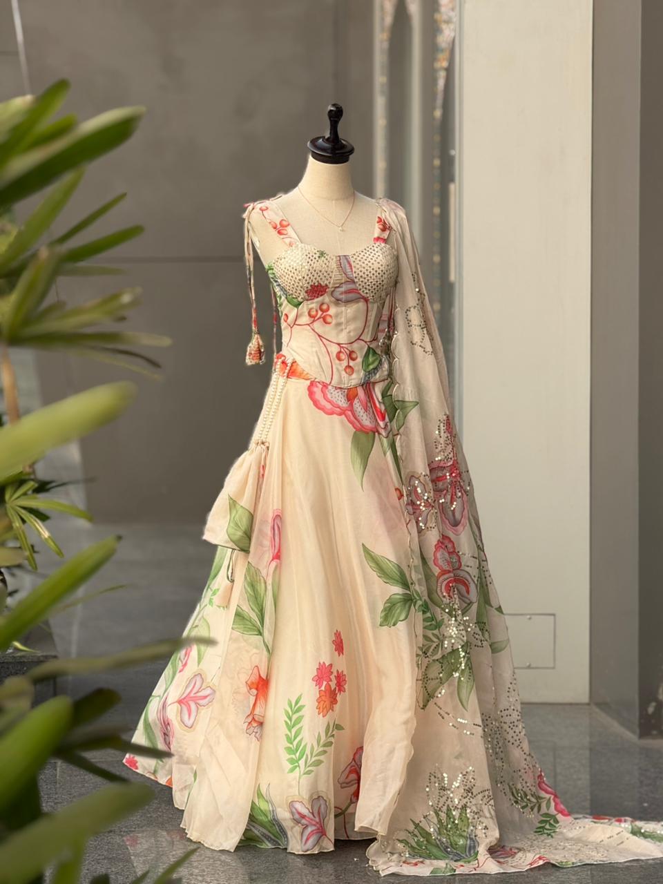 You gonna love elegance Lehenga with Modern touch