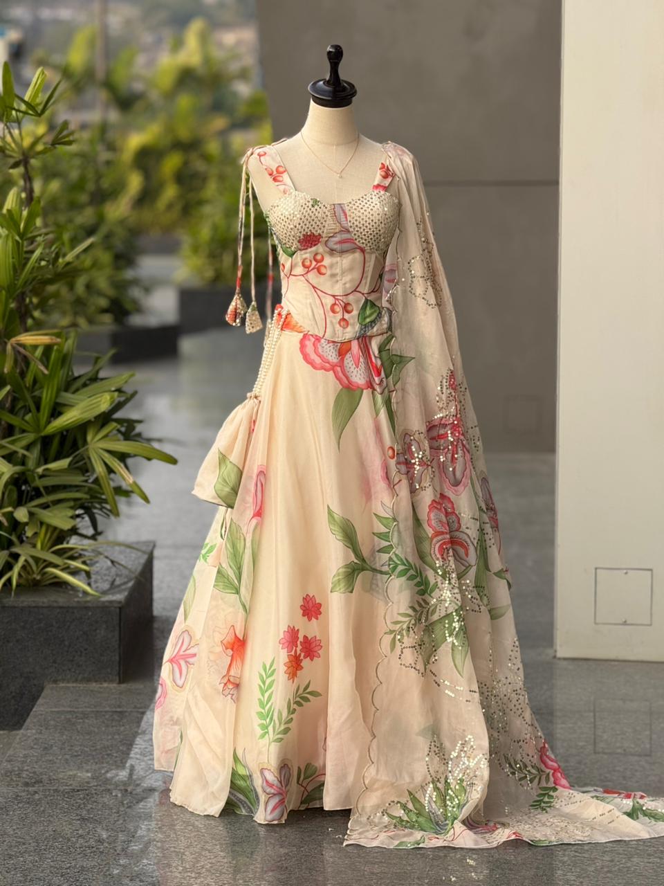 You gonna love elegance Lehenga with Modern touch
