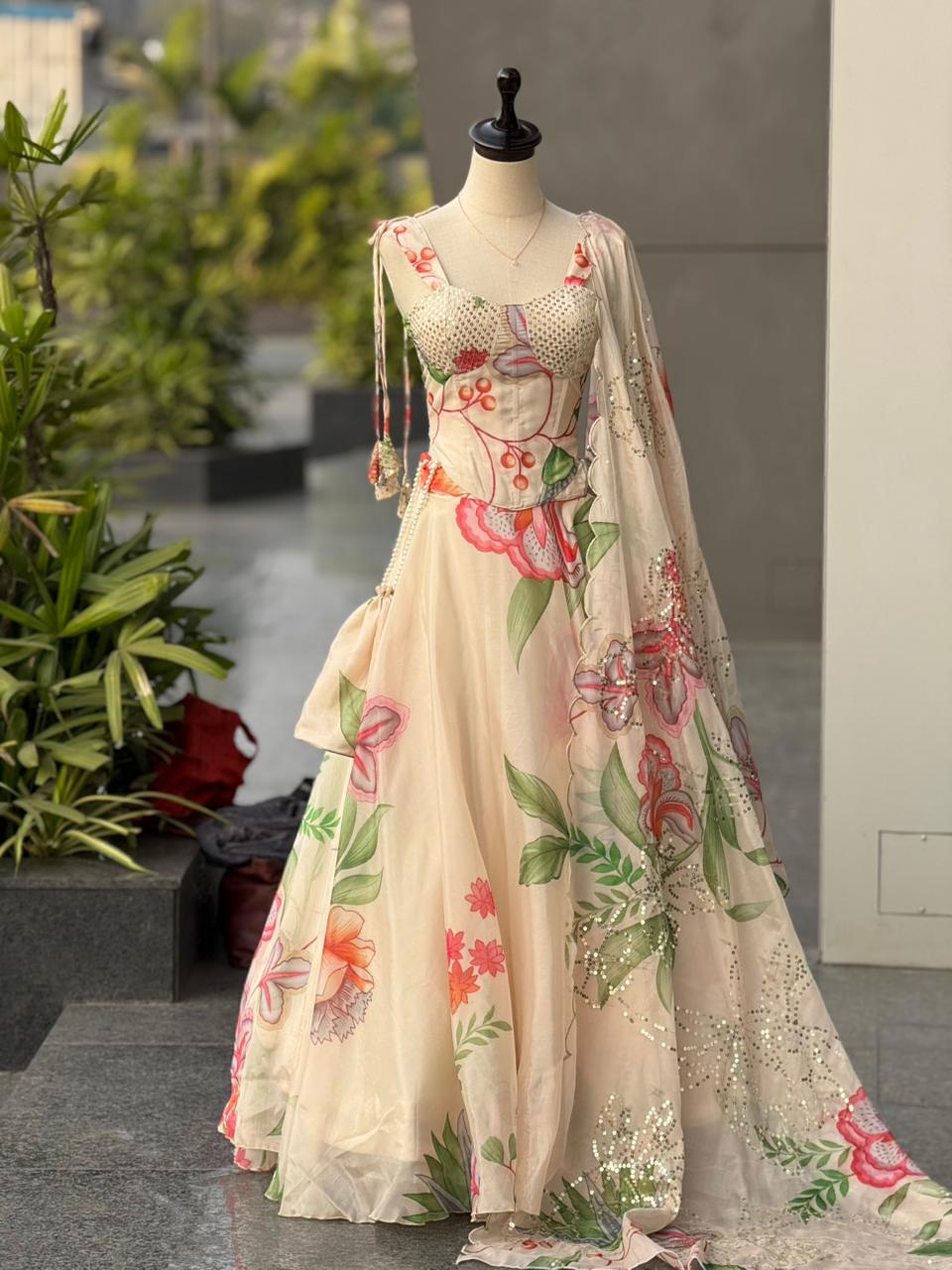 You gonna love elegance Lehenga with Modern touch