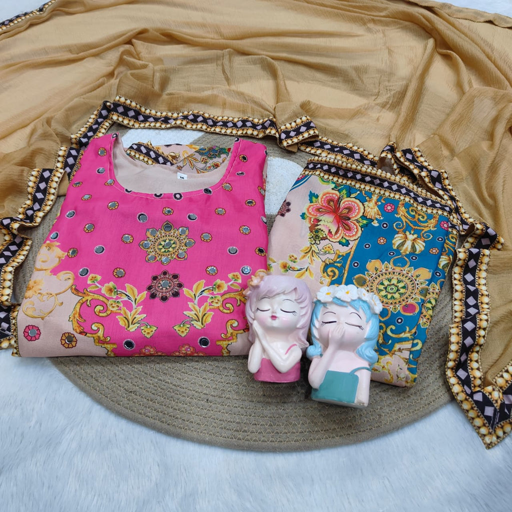 NOORI ANARKALI ROUND PLAZA SET