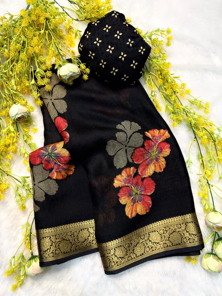 AJRAKH JEQURD VIEWING saree