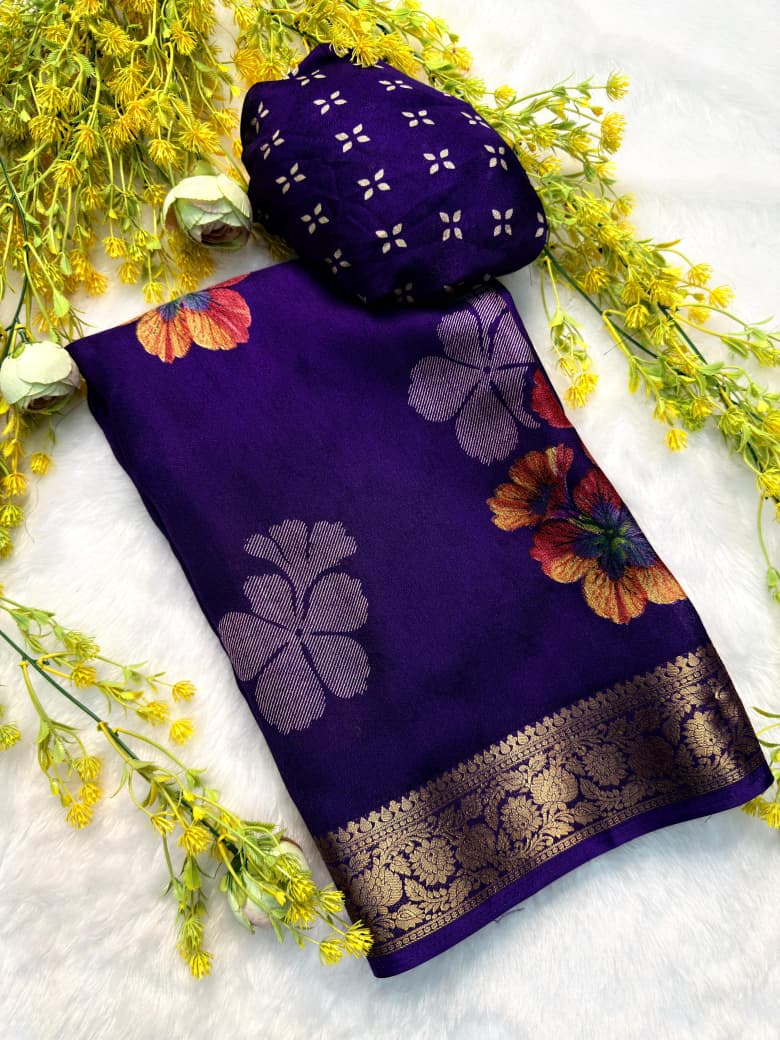 AJRAKH JEQURD VIEWING saree