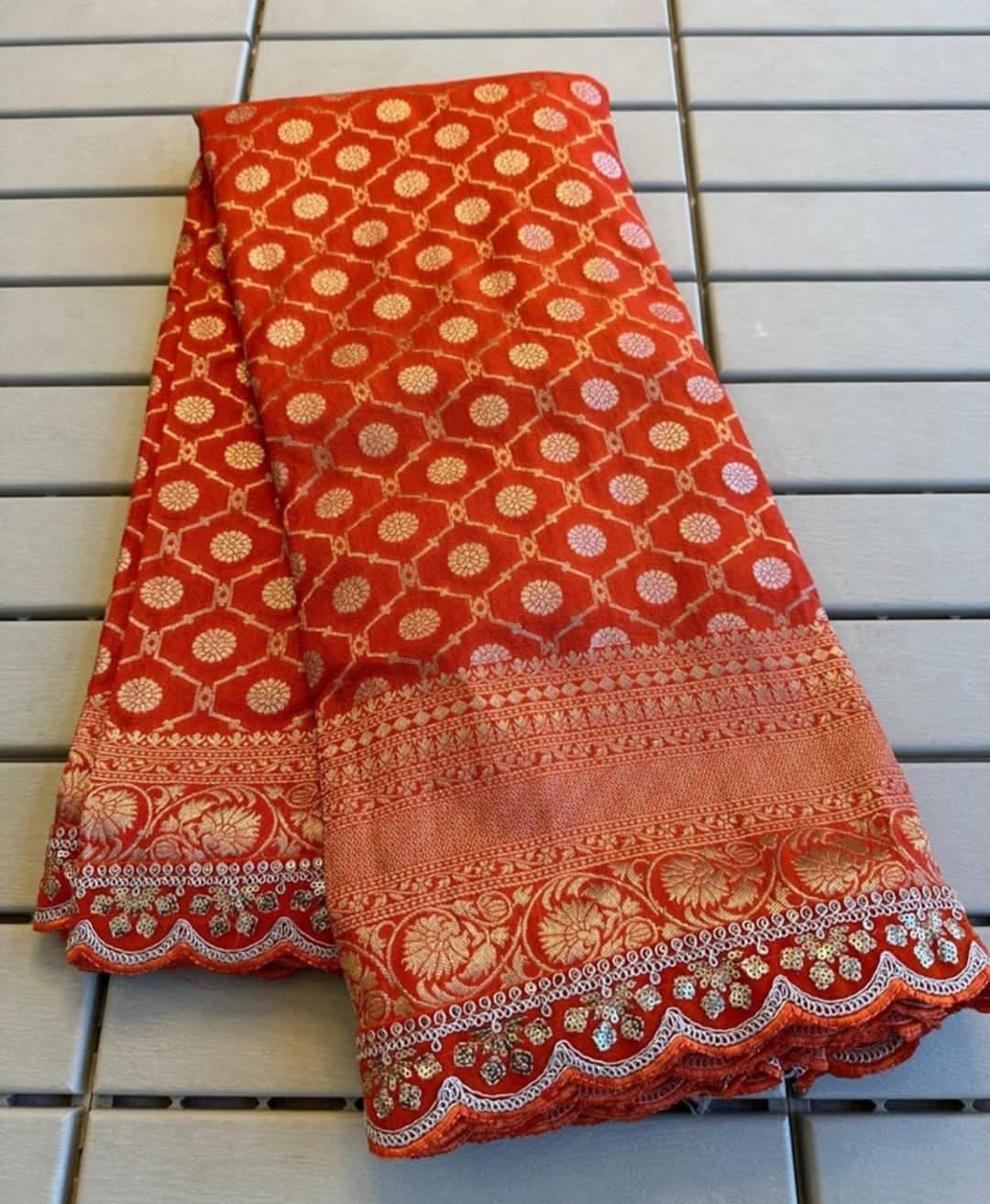 Pure Crepe Khadi Silk Pattu Saree