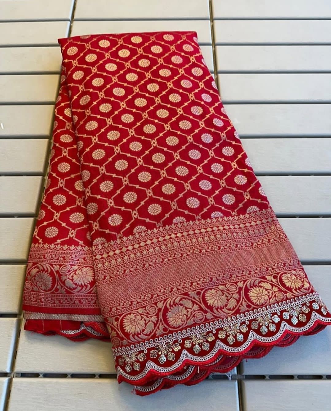 Pure Crepe Khadi Silk Pattu Saree