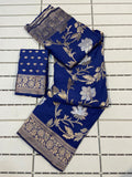 Pure Soft Khadi Georgette Silk Saree