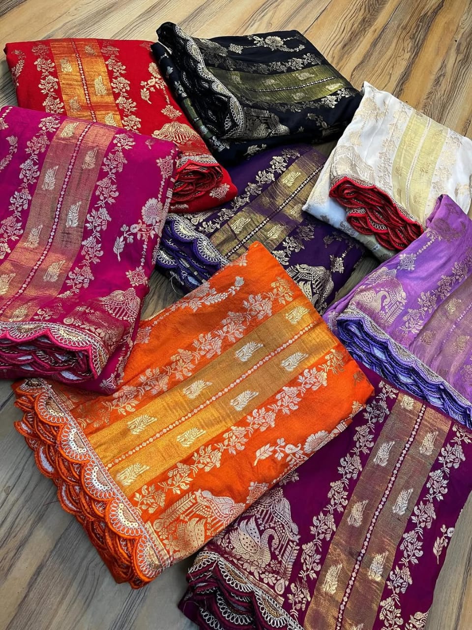 NEW COLLECTION IN KHADI CREPE SILK WEAVING SAREE
