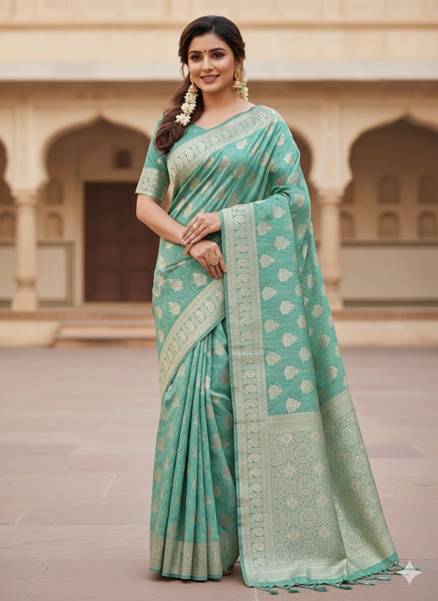 Soft And pure banarasi silk saree