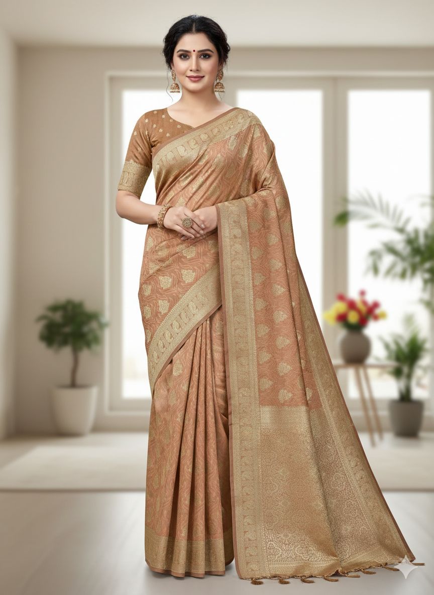Soft And pure banarasi silk saree