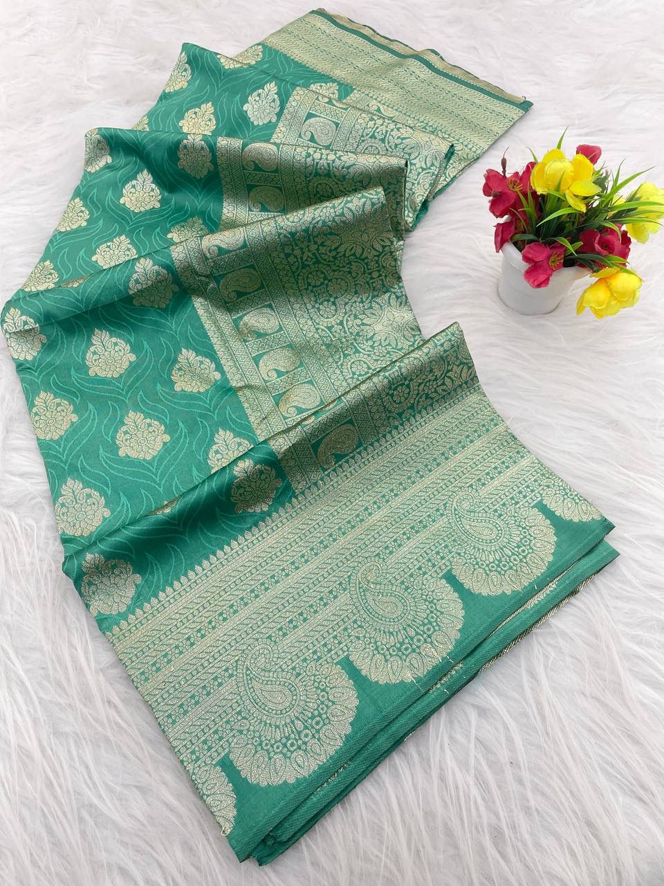 Soft And pure banarasi silk saree