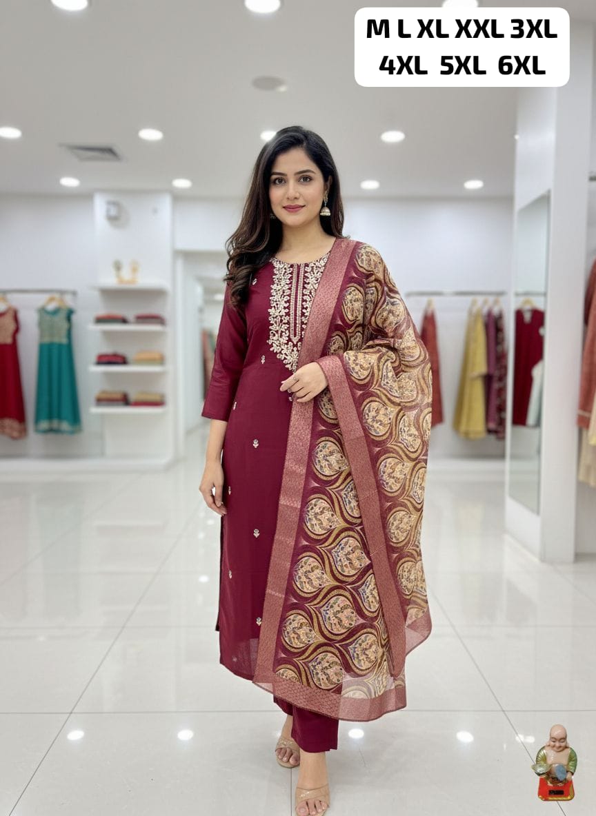 Launching New Designers Kurti Pent Dupatta Set