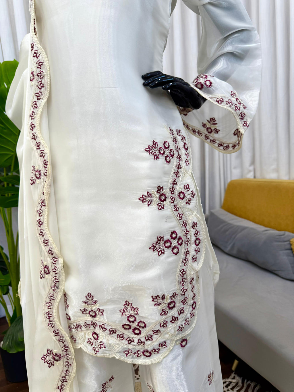 Classy Tones with Premium Fabric & Detailing Plazzo and suite set