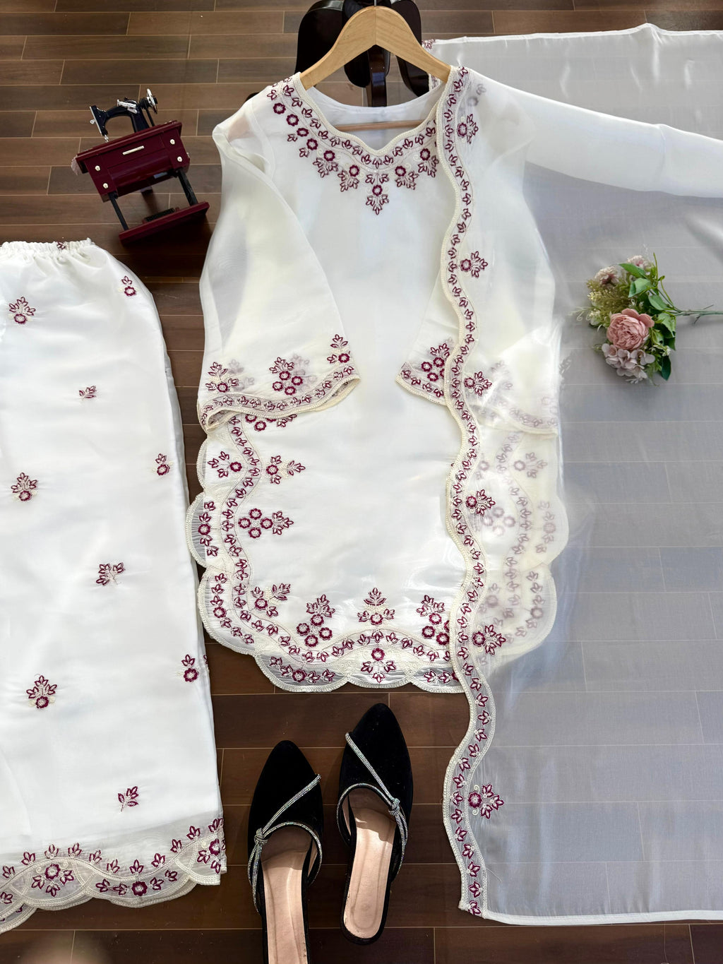 Classy Tones with Premium Fabric & Detailing Plazzo and suite set