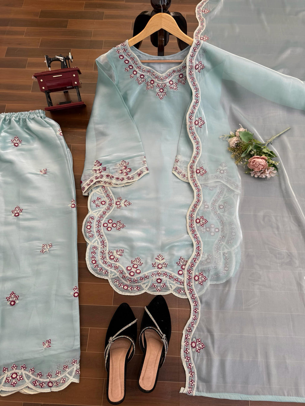 Classy Tones with Premium Fabric & Detailing Plazzo and suite set