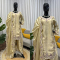 Classy Tones with Premium Fabric & Detailing Plazzo and suite set