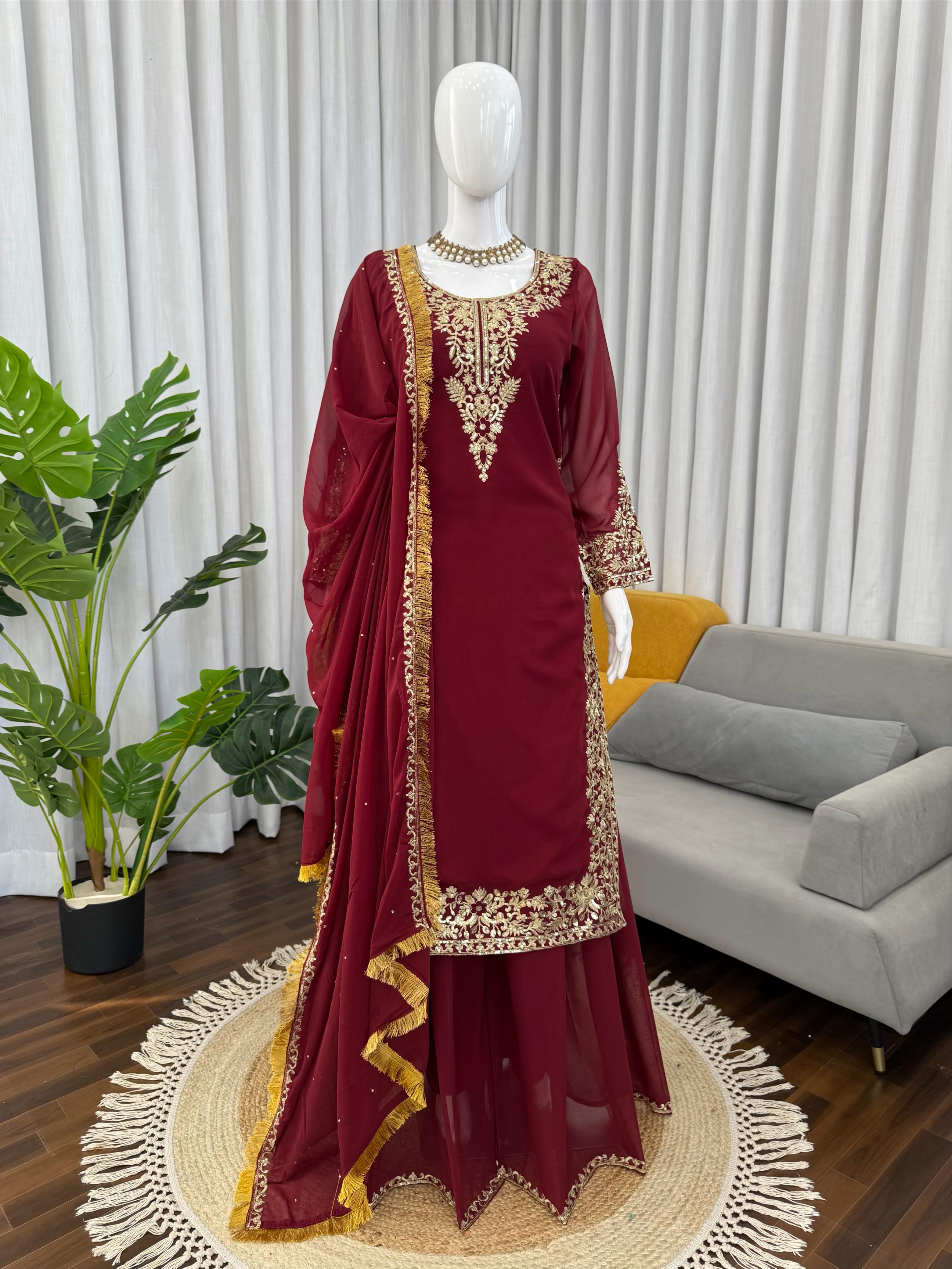 Designer Palzoo Set – Elegant Ethnic Wear
