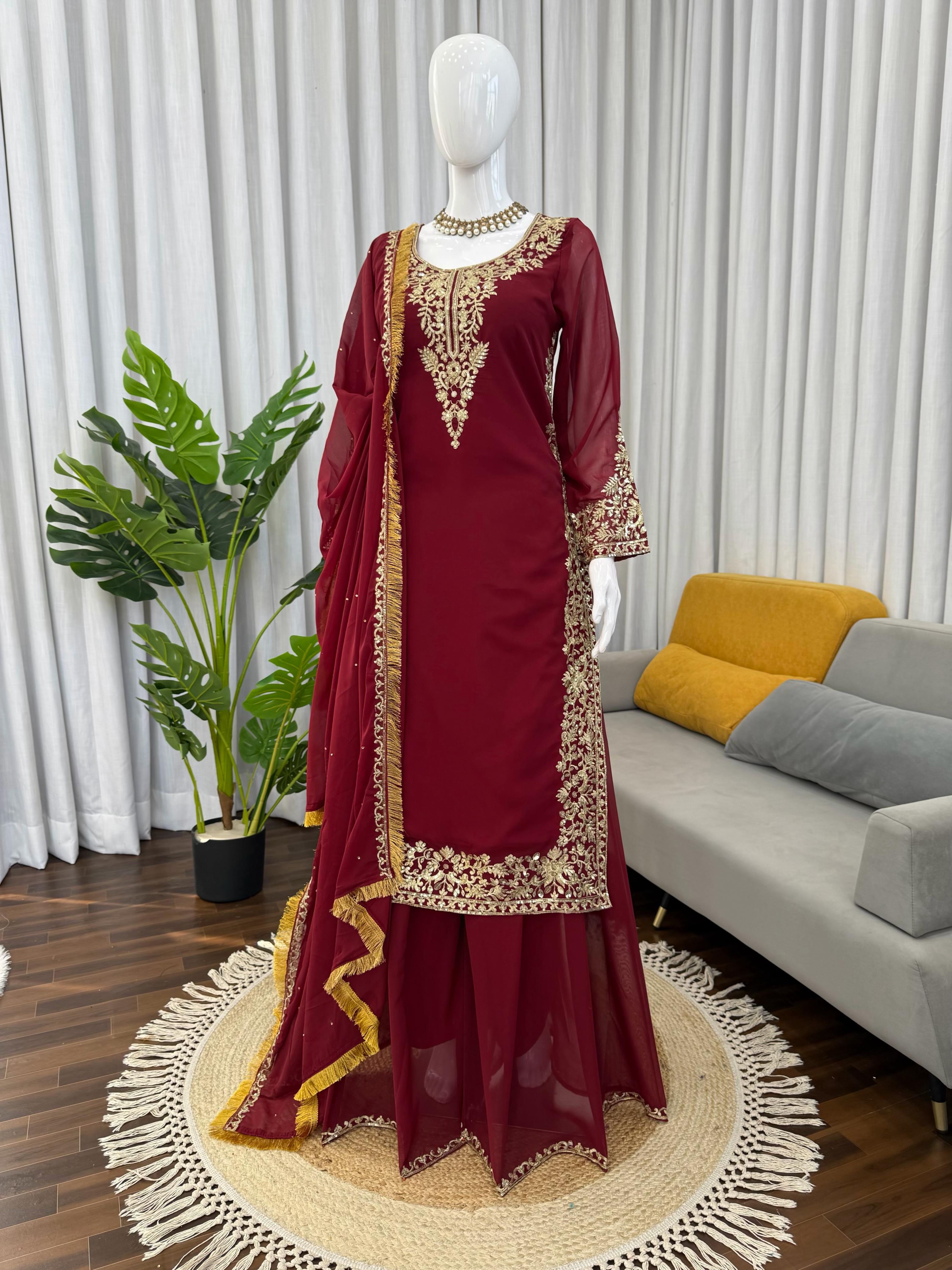 Designer Palzoo Set – Elegant Ethnic Wear