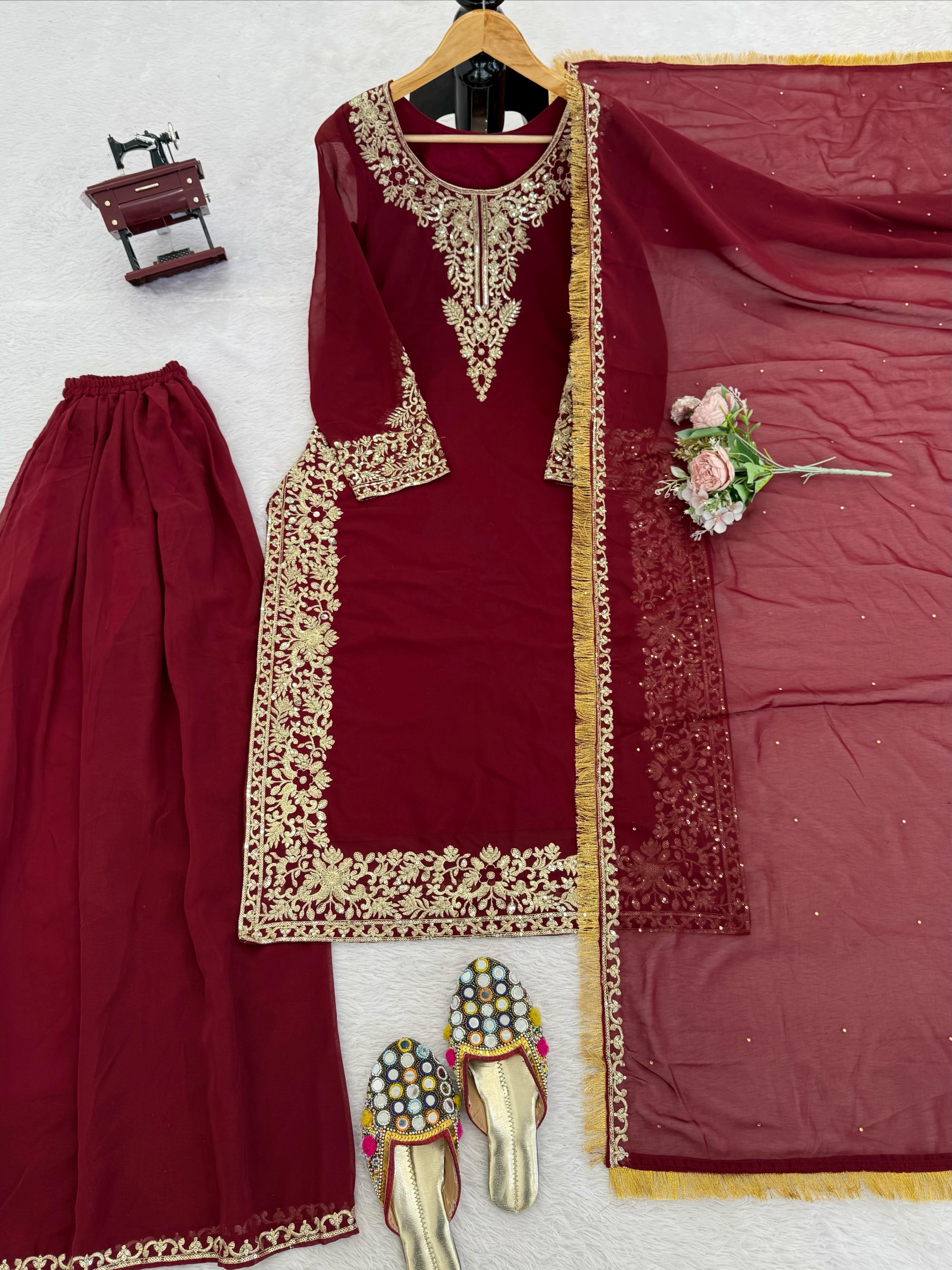 Designer Palzoo Set – Elegant Ethnic Wear