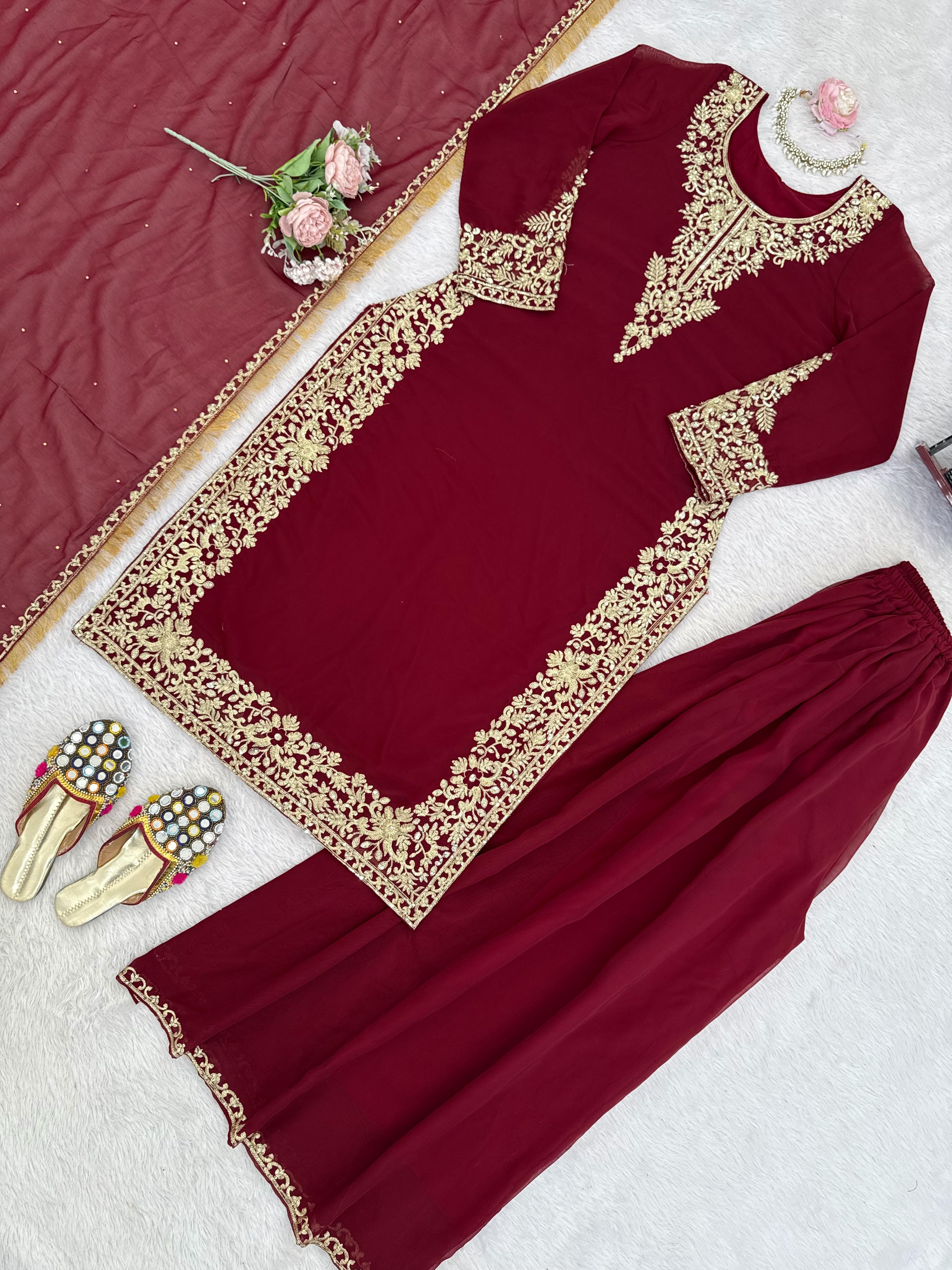 Designer Palzoo Set – Elegant Ethnic Wear