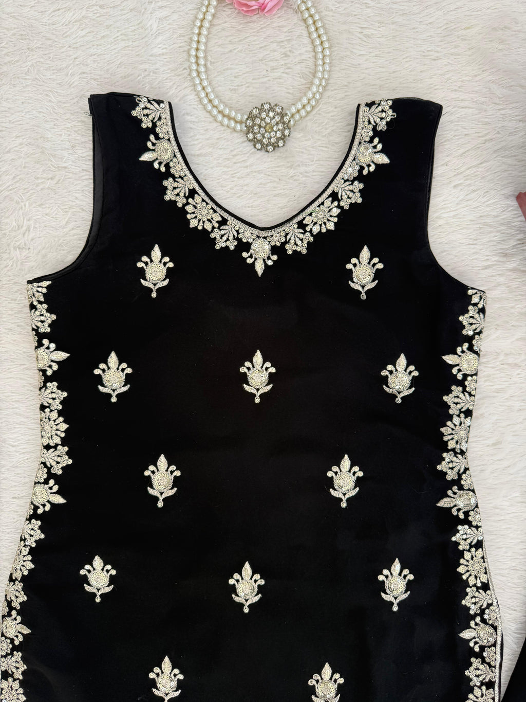 Palzoo Set Crafted in Classy Tones with Premium Fabric & Detailing