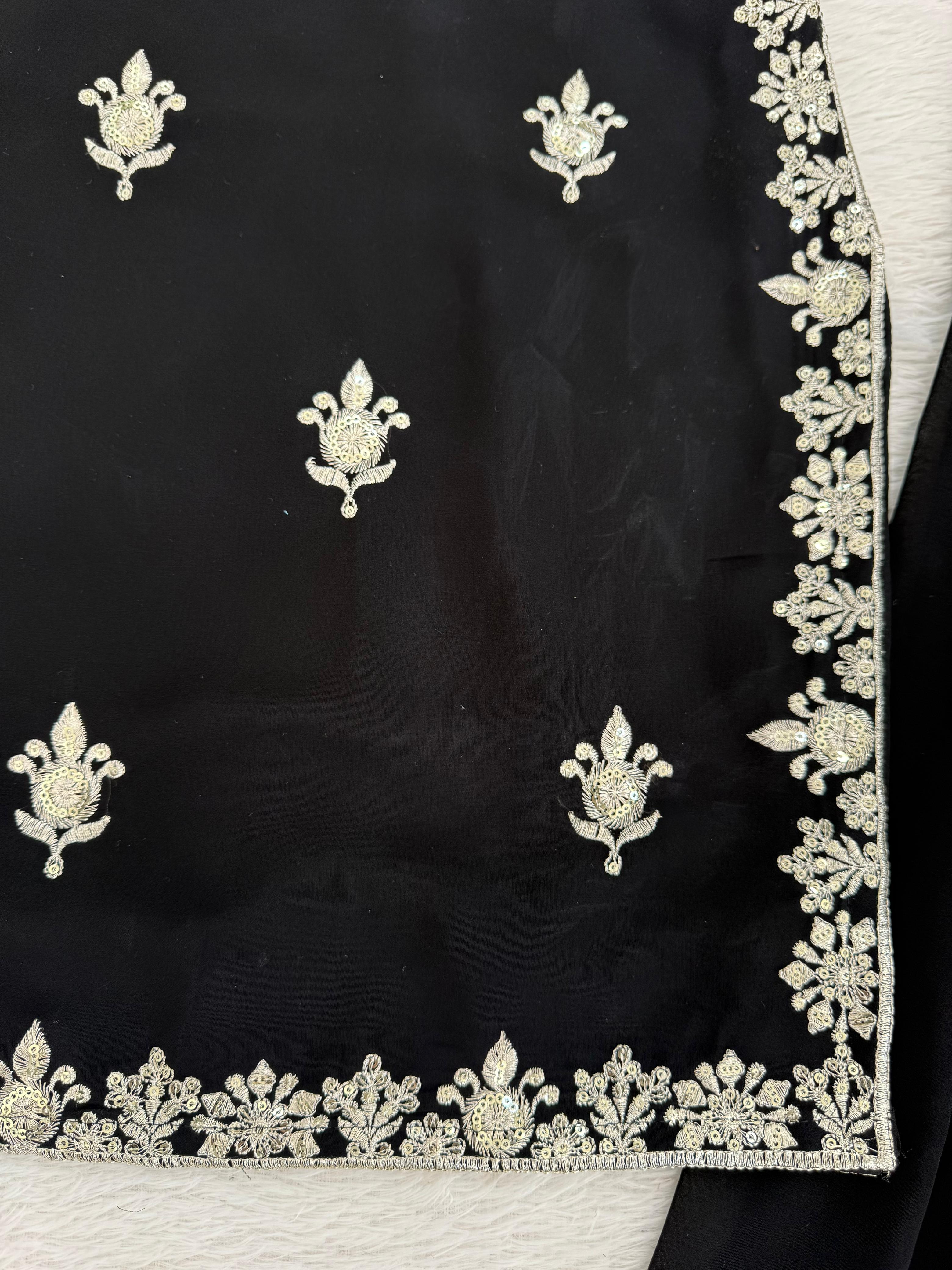 Palzoo Set Crafted in Classy Tones with Premium Fabric & Detailing