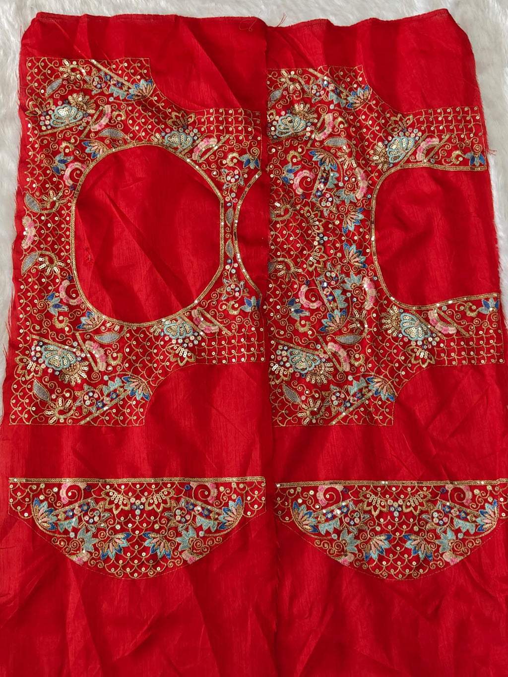 Soft Rangoli silk sari