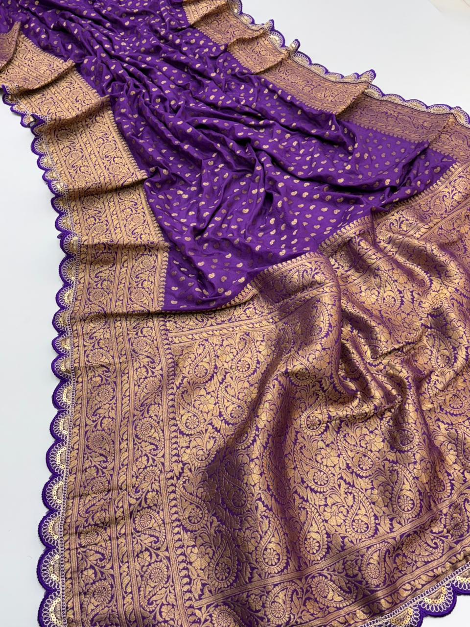 Pure Crepe Khadi Silk Pattu Saree