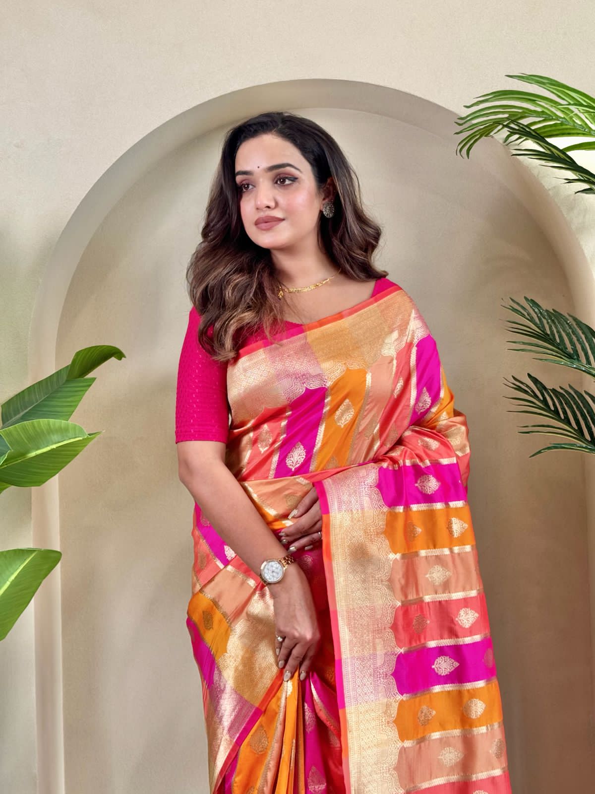 premium Benarasi satin silk sarees