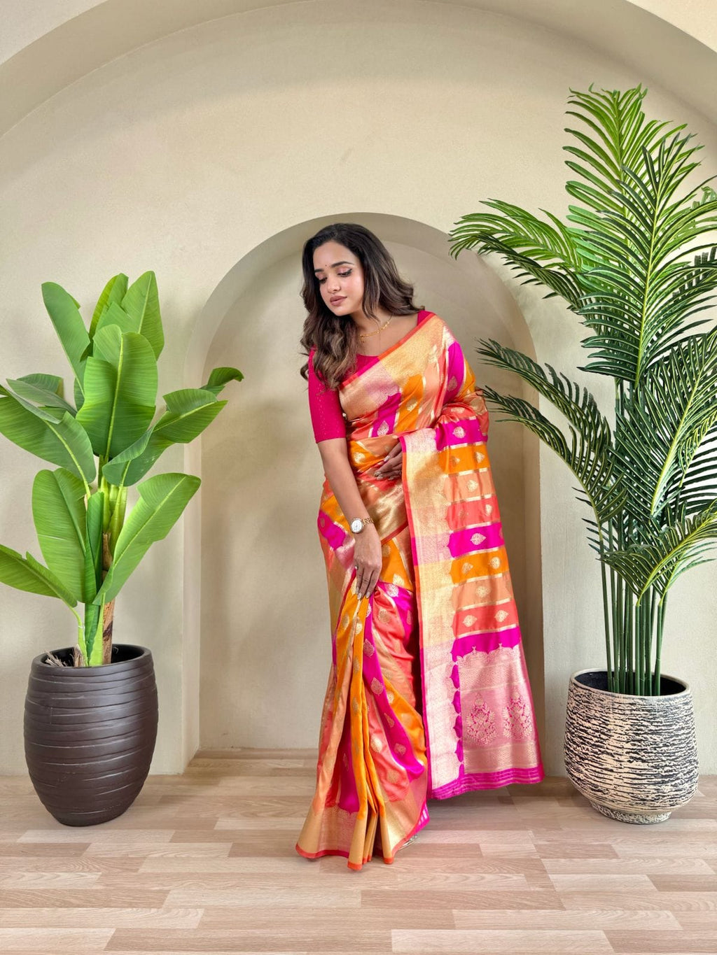premium Benarasi satin silk sarees