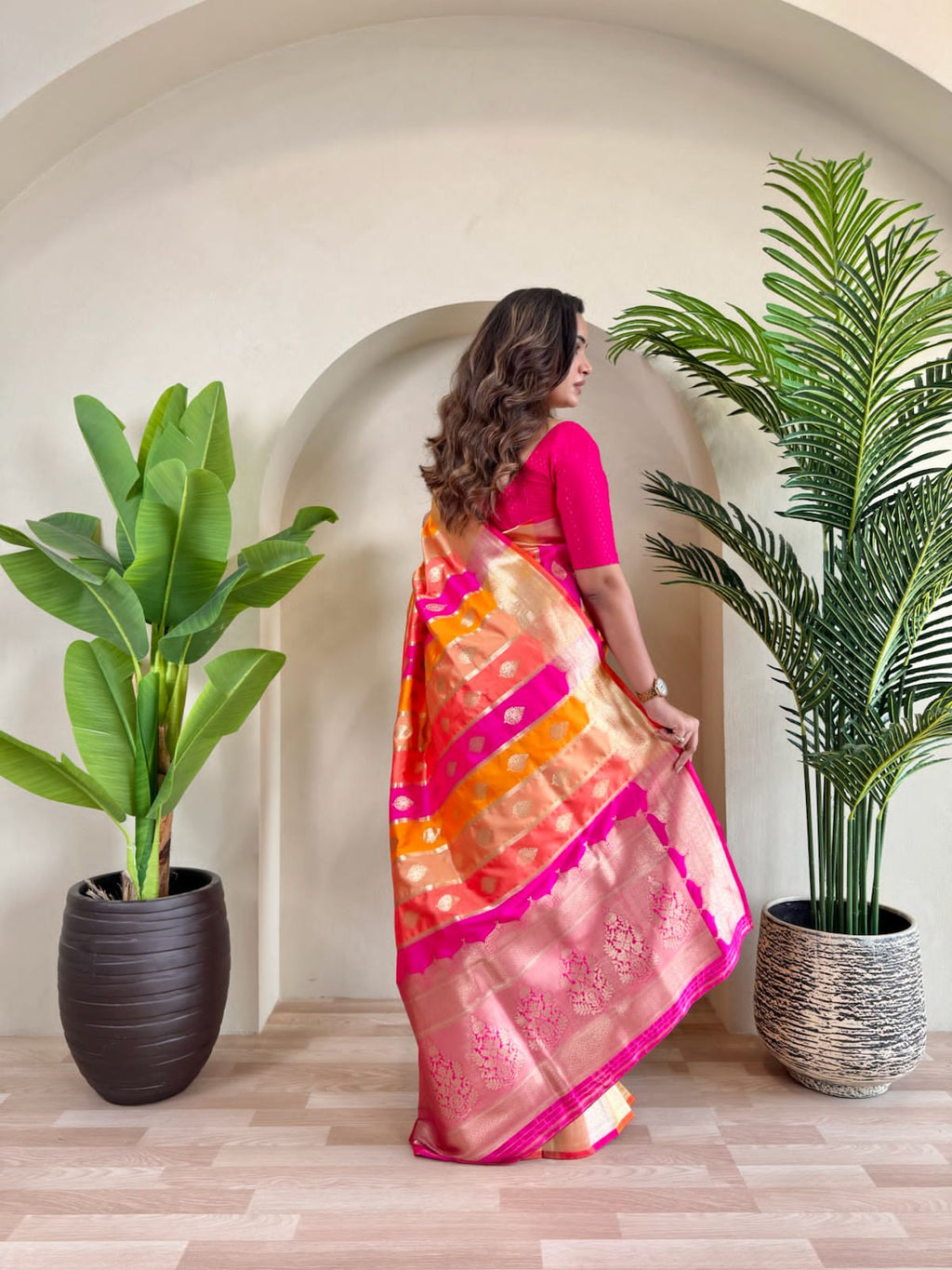 premium Benarasi satin silk sarees