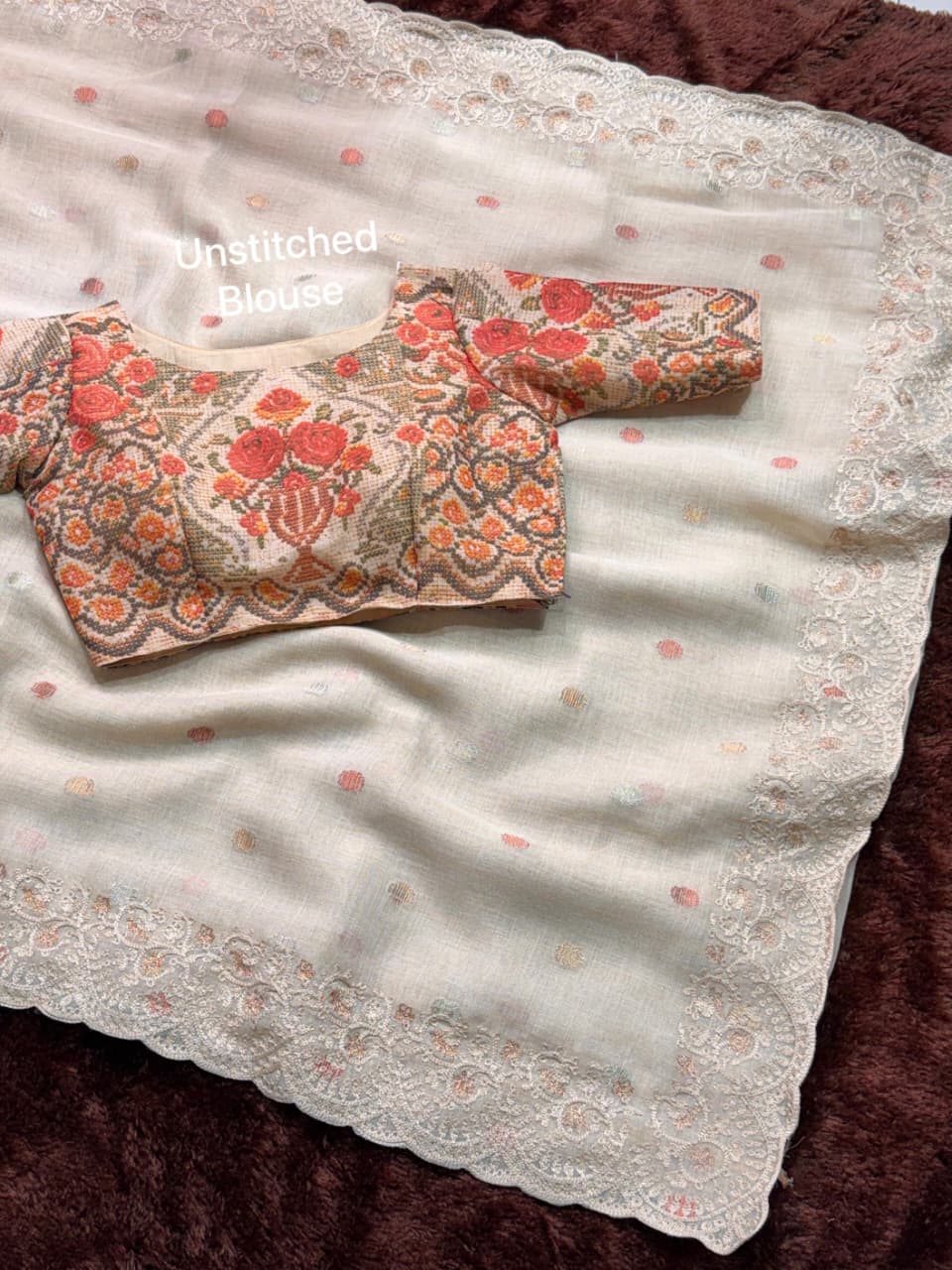 This linen saree,