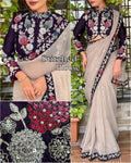 lets wraped in elegance, Plan solid saree