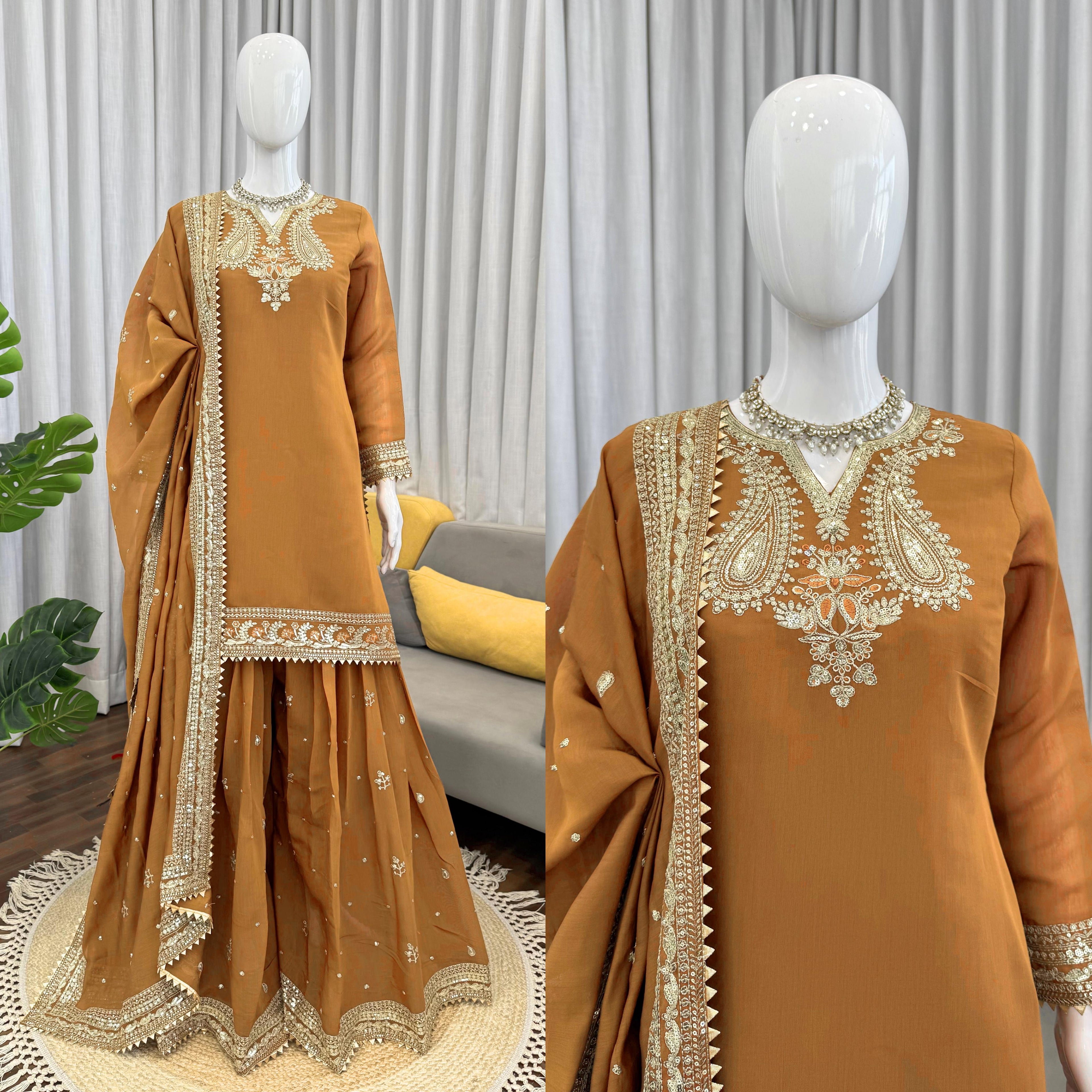 All-New 5000 Series - Premium Elegance Plazzo Set