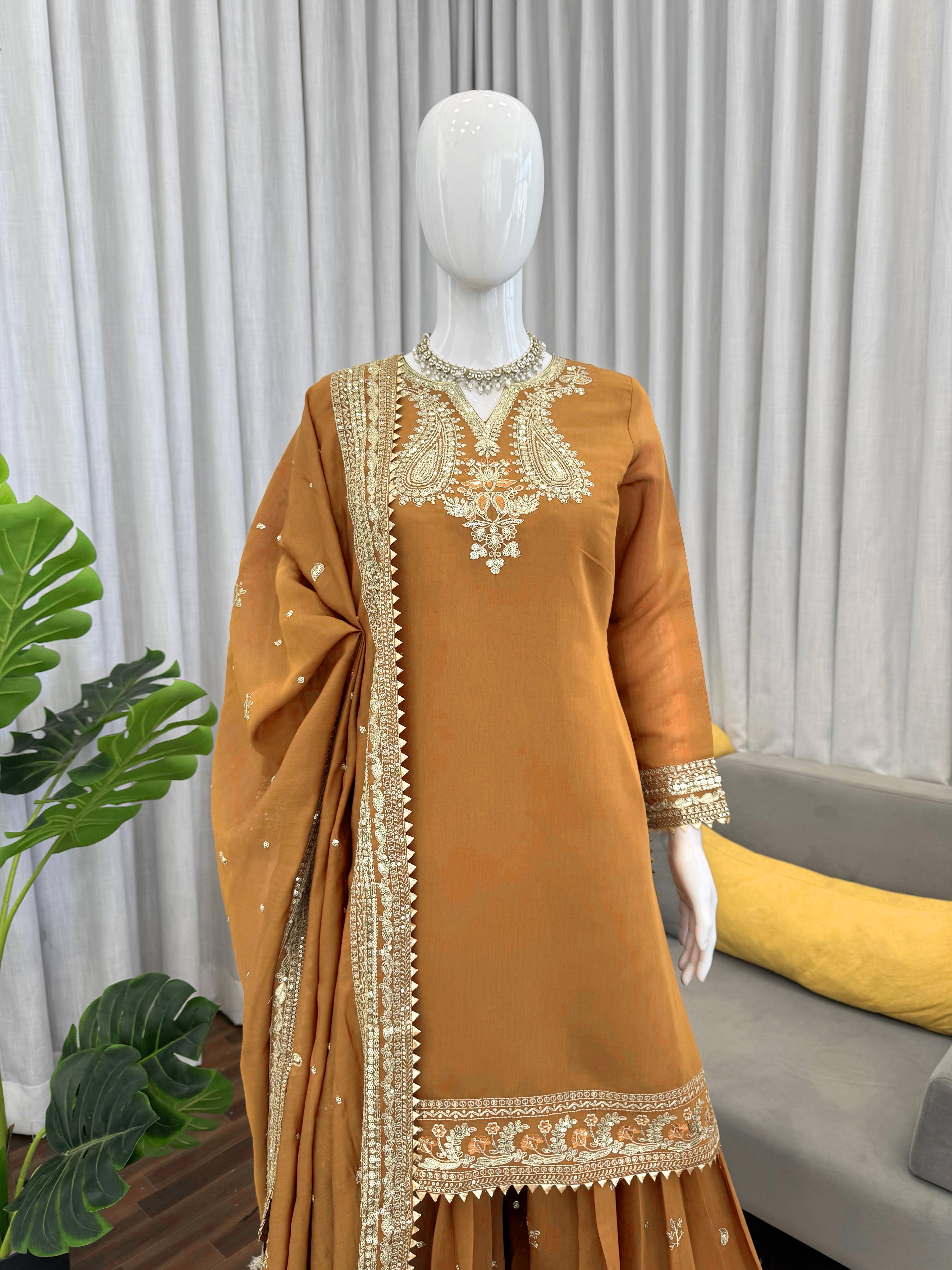 All-New 5000 Series - Premium Elegance Plazzo Set