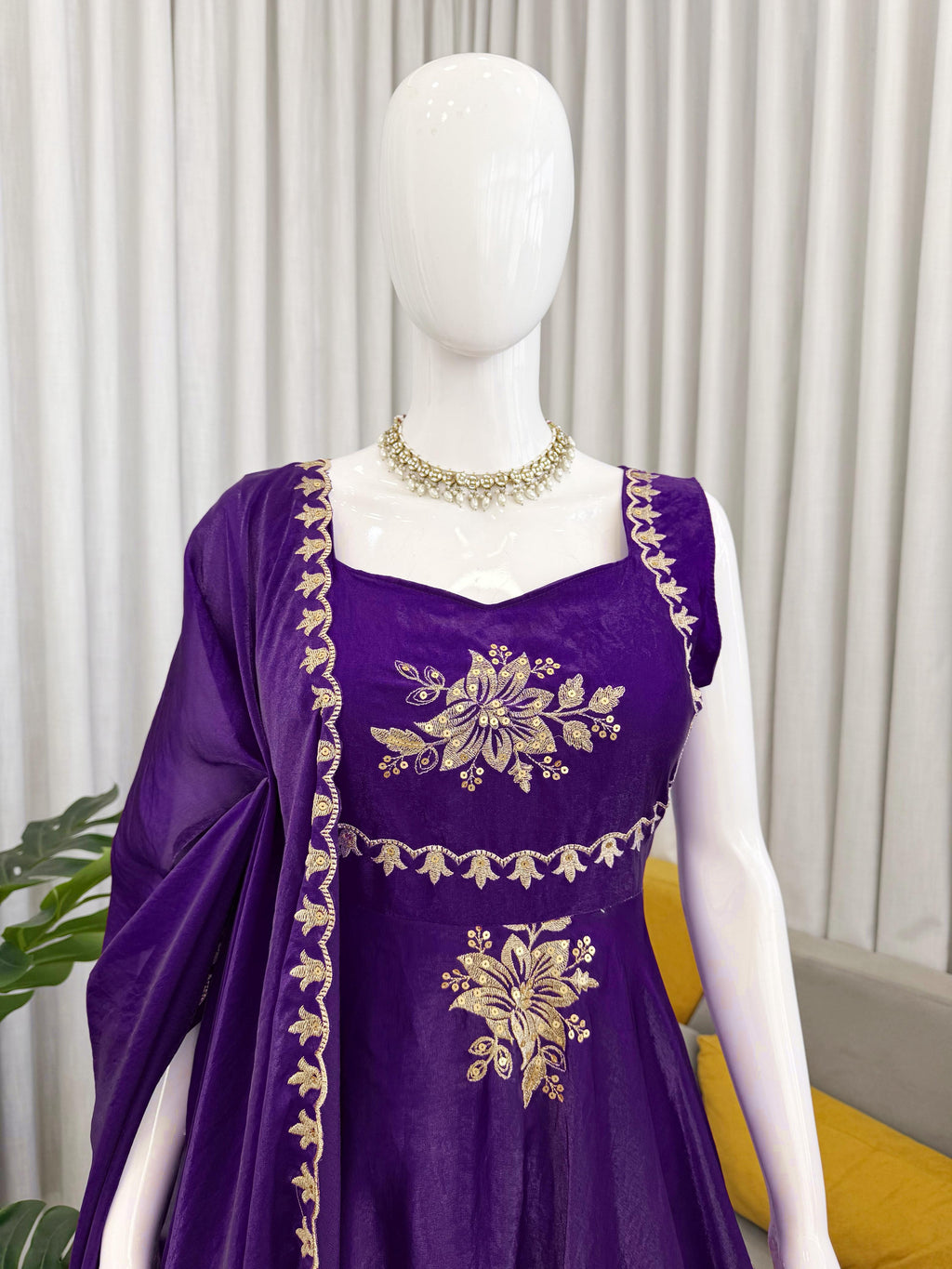 Fancy Fandy Silk Plazzo with Top Set