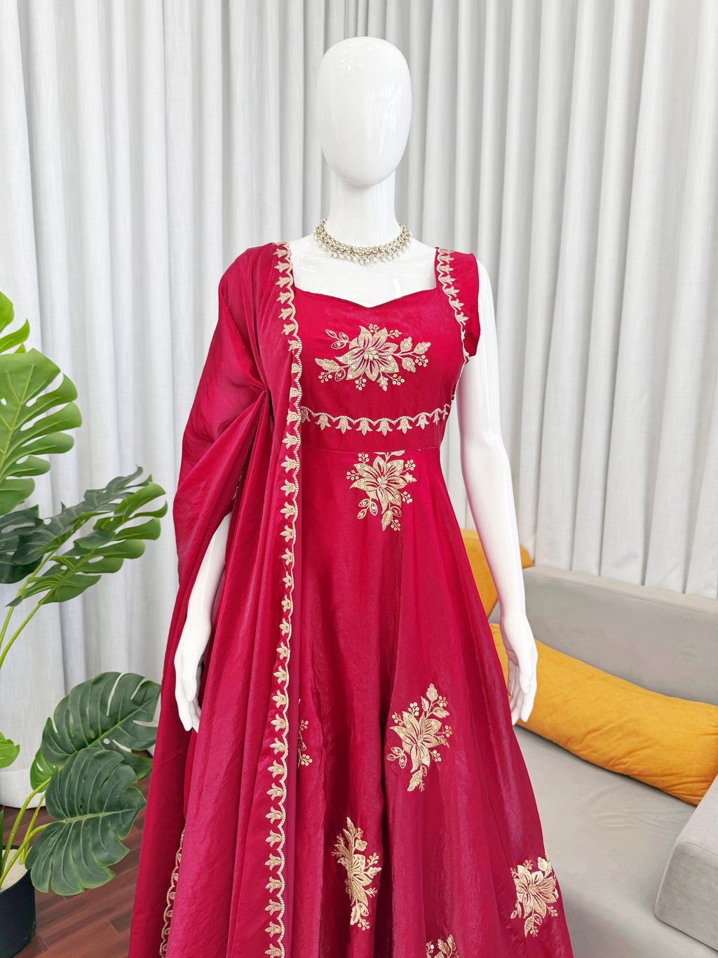 Fancy Fandy Silk Plazzo with Top Set