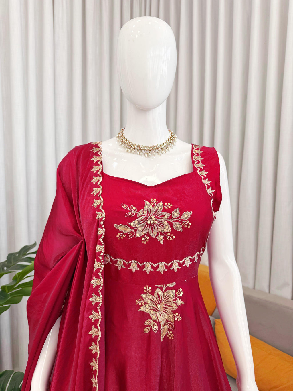 Fancy Fandy Silk Plazzo with Top Set