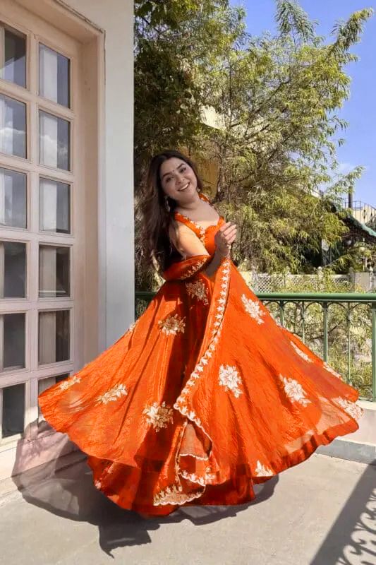 Fancy Fandy Silk Plazzo with Top Set