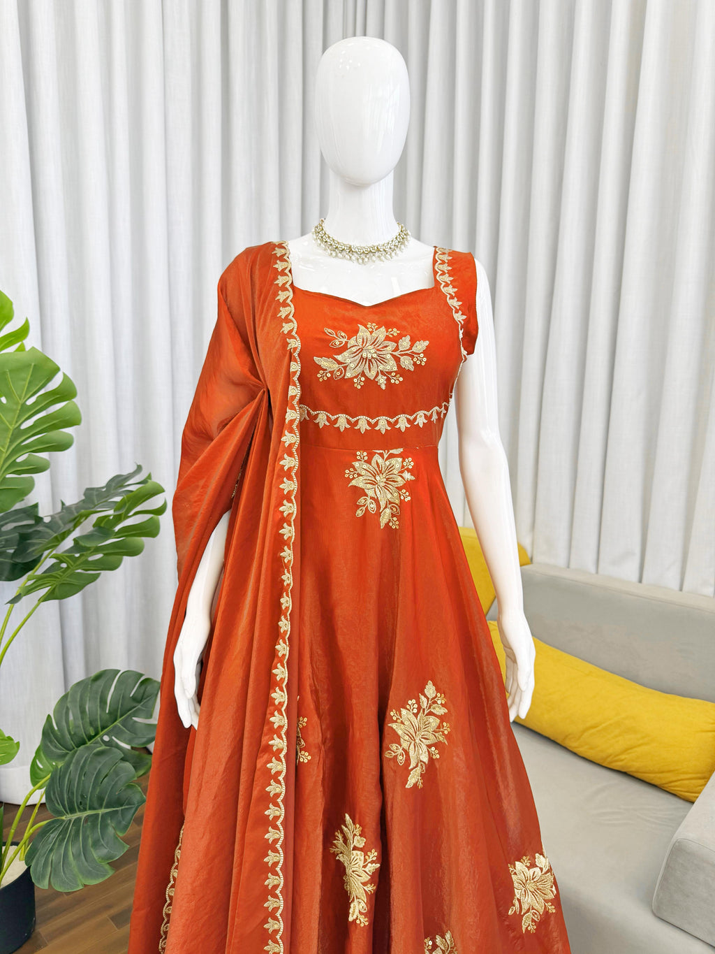 Fancy Fandy Silk Plazzo with Top Set