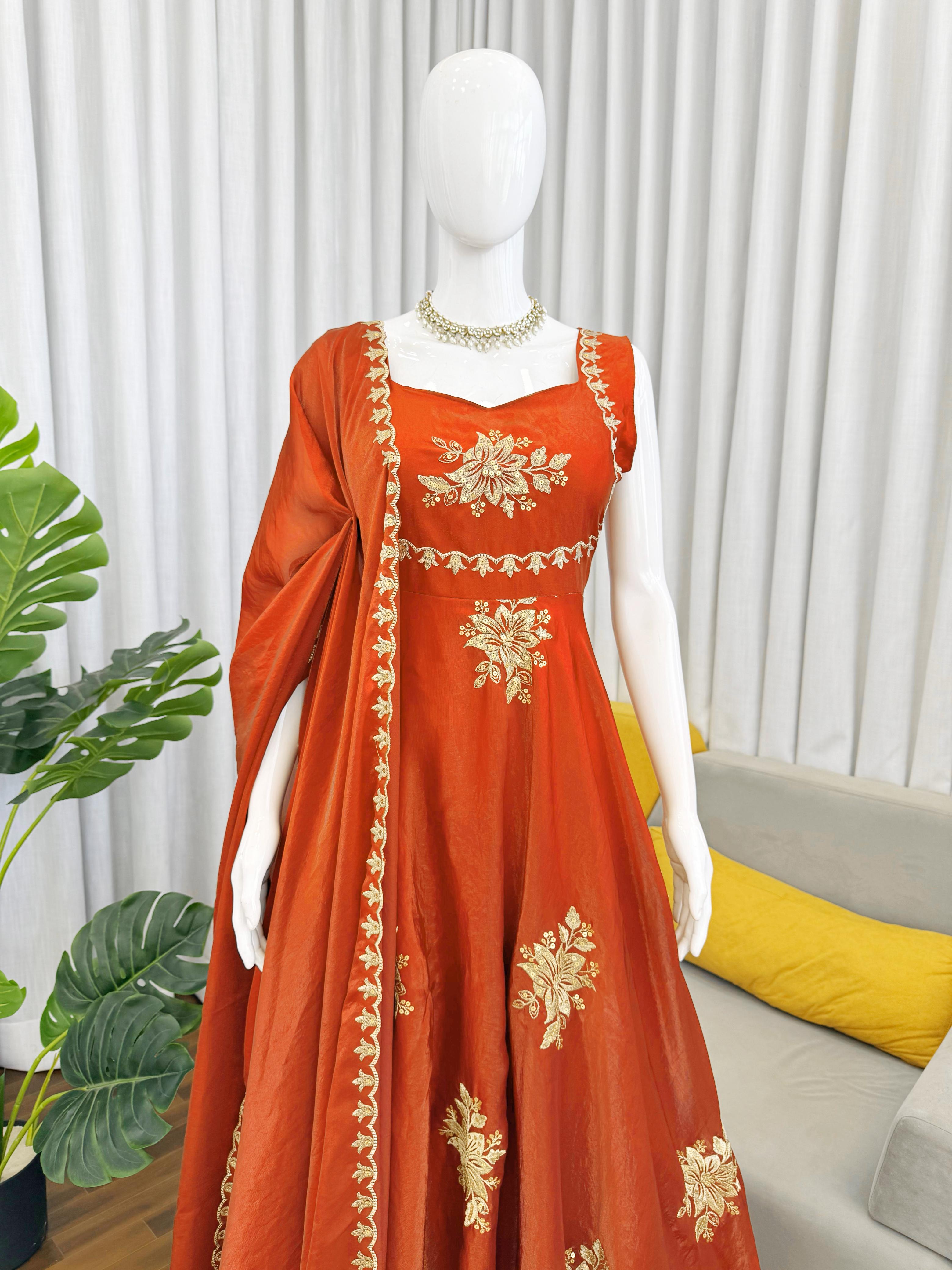 Fancy Fandy Silk Plazzo with Top Set