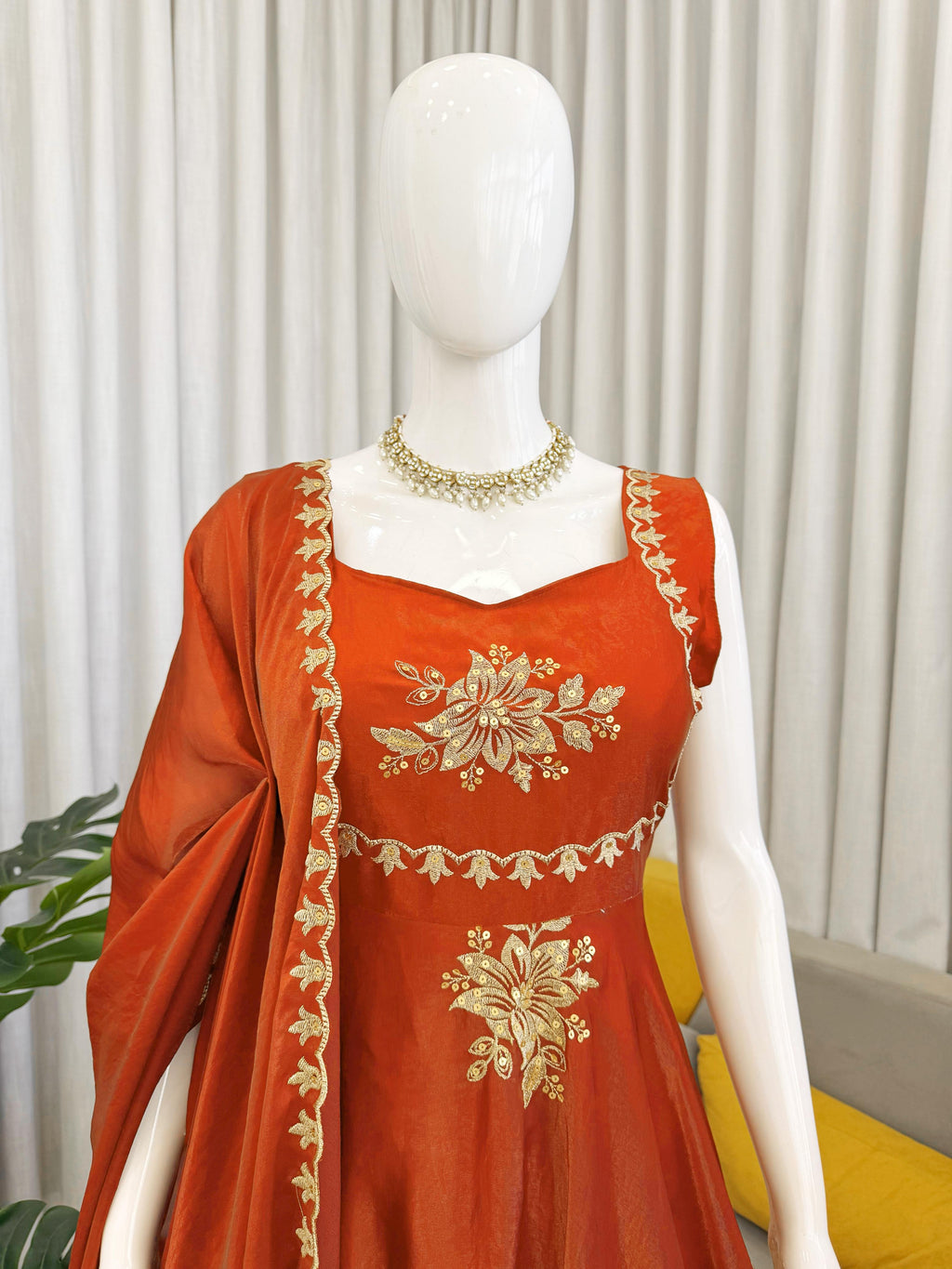 Fancy Fandy Silk Plazzo with Top Set
