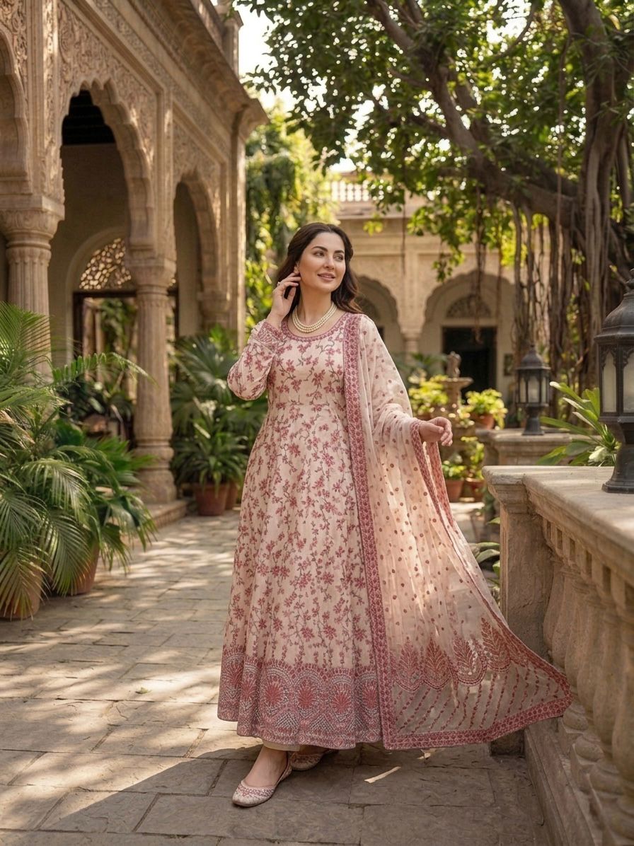 Beautiful Indian Anarkali Dress Set