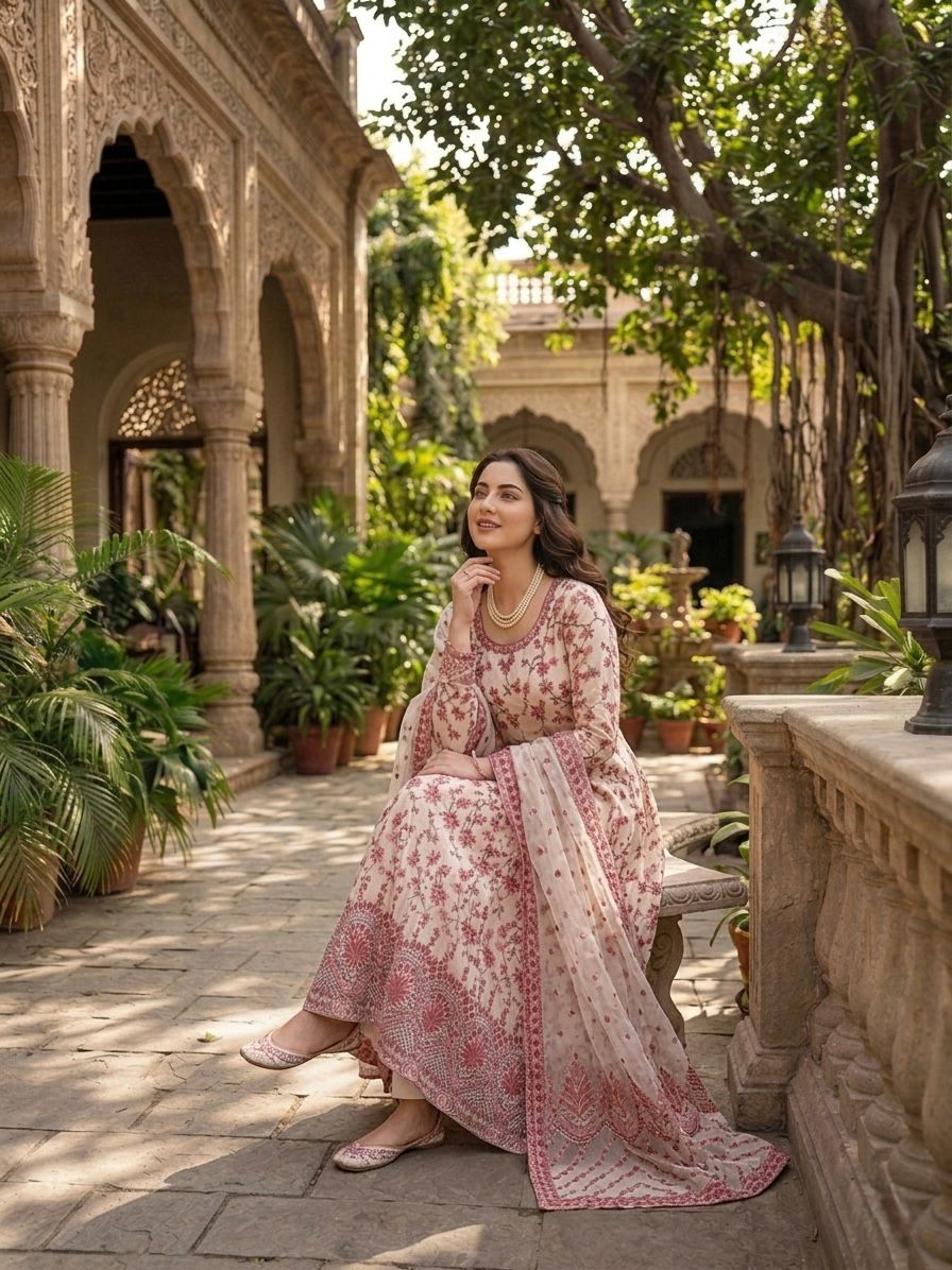 Beautiful Indian Anarkali Dress Set