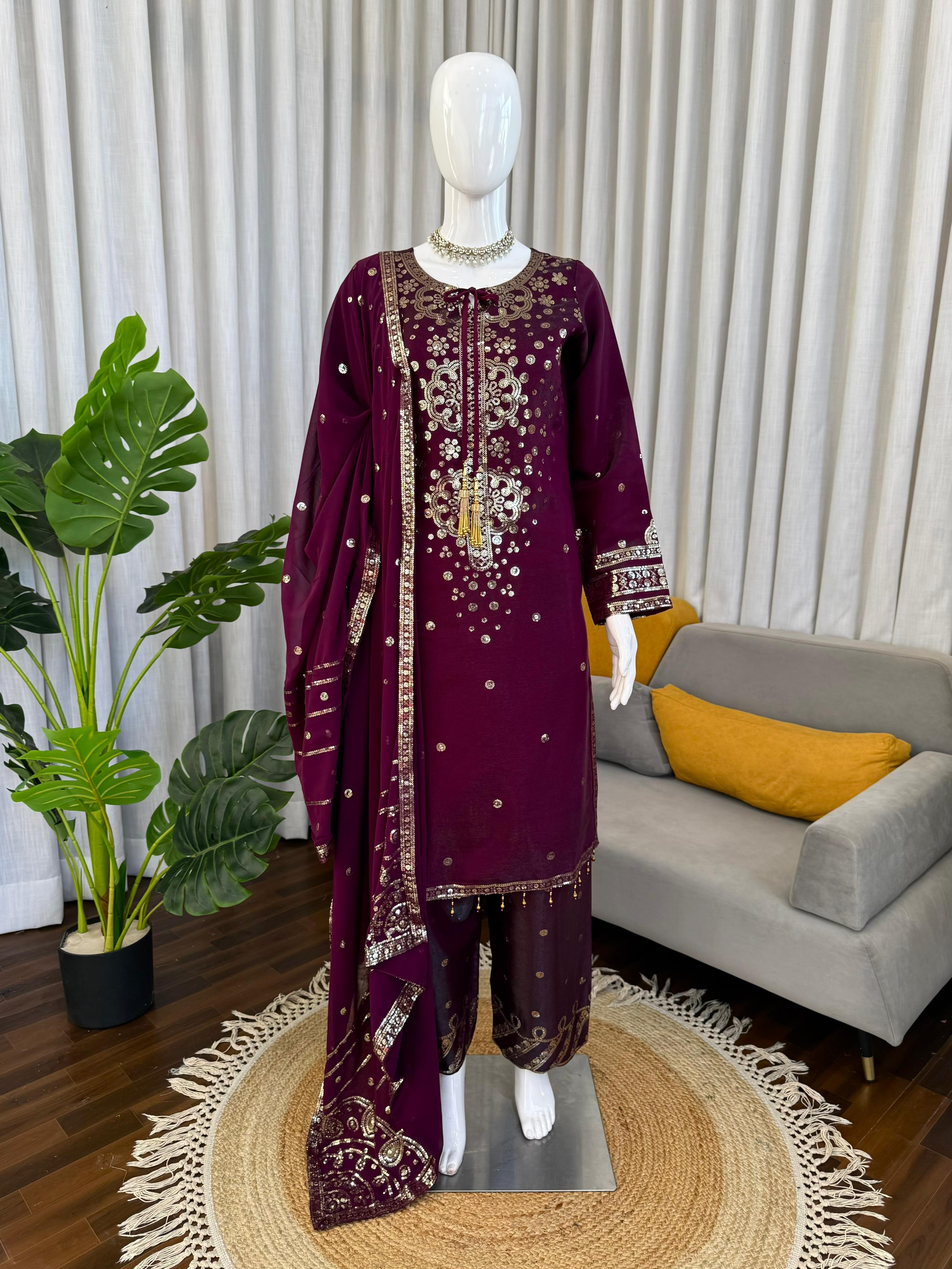 exclusive 3-piece Kurti set – crafted for comfort, stitched with grace